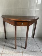 Antiek half rond Tafeltje met Lade, Ophalen