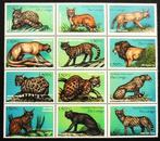 Congo - wilde dieren - katachtigen - 12 zegels luxe postfris, Ophalen of Verzenden, Postfris, Dier of Natuur