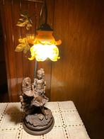 Vintage tafellamp, Huis en Inrichting, Lampen | Tafellampen, Glas, Gebruikt, Ophalen of Verzenden
