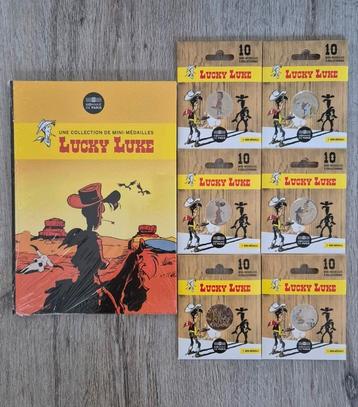 Frankrijk Lucky Luke Mini Medals Collector Album + 6 Coins beschikbaar voor biedingen