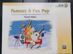 Famous and Fun Pop boek 1, piano, Les of Cursus, Ophalen of Verzenden, Zo goed als nieuw, Piano