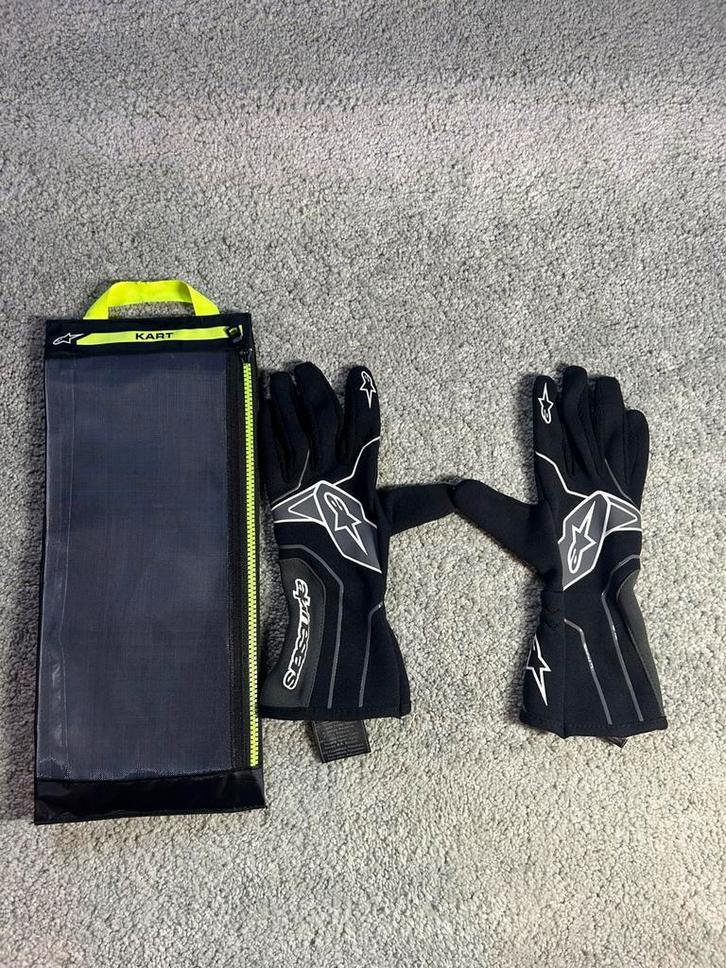Alpinestars tech 1-K V2 kart handschoenen, Sport en Fitness, Karting, Zo goed als nieuw, Kart, Ophalen of Verzenden