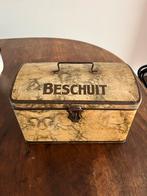 Antiek Beschuitblik met Gebruikssporen, Ophalen of Verzenden, Gebruikt, Metaal, Minder dan 50 cm