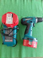 Makita 6281D accu boor/schroef machine 2 accu's, Ophalen of Verzenden, Gebruikt, Boor- en Schroefmachine