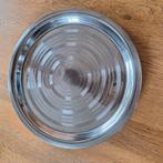 Dienblad rond 42 cm ø en 2,5cm hoog RVS serveerschaal schaal, Ophalen of Verzenden, Gebruikt, Rond, Metaal