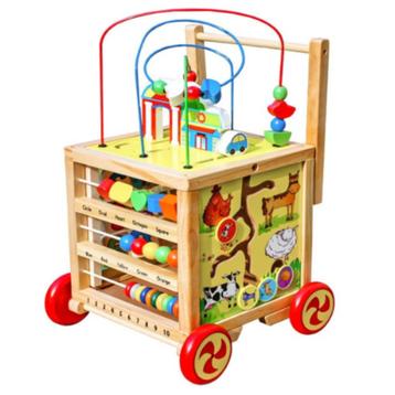 Rijoka Loopwagen Kubus Houten Babywalker beschikbaar voor biedingen