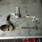 Antieke bronsen complete deurbel / trekbel ., Ophalen of Verzenden, Koper of Messing