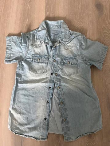 Leuk licht spijkerblouse maat 128 beschikbaar voor biedingen