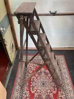 Antieke Houten Inklap Ladder, Antiek en Kunst, Ophalen
