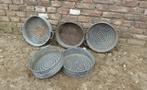 oude zinken zeef zeven, Antiek en Kunst, Curiosa en Brocante, Ophalen