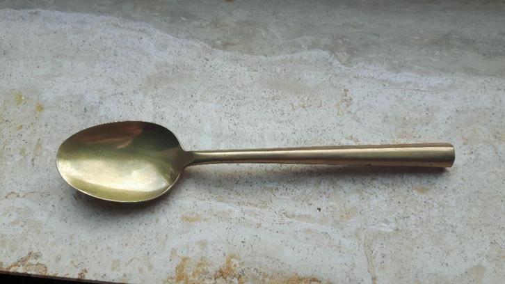 Theelepels, koper, w.o. Meka Danmark, Huis en Inrichting, Keuken | Bestek, Gebruikt, Los bestek, Overige materialen, Ophalen of Verzenden