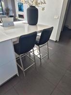 4 stuks leren barkrukken geen beschadigingen., Huis en Inrichting, Barkrukken, Ophalen, 60 tot 90 cm, Leer, Zo goed als nieuw