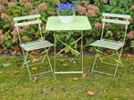 Franse ijzeren tuinset! In Frans groen., Ophalen, Gebruikt, Overige materialen, 2 zitplaatsen