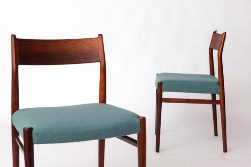 Paar palissander eetkamerstoelen van Arne Vodder voor Sibast, Huis en Inrichting, Stoelen, Nieuw, Hout, Stof, Ophalen of Verzenden