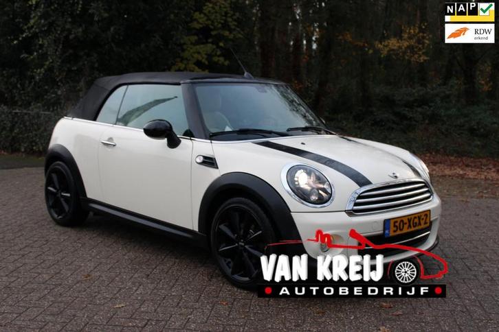 Mini Mini Cabrio 1.6 Cooper Chili, Clima, Cruise, LM, 96798k, Auto's, Mini, Particulier, Te koop, Cabrio, ABS, Airbags, Airconditioning