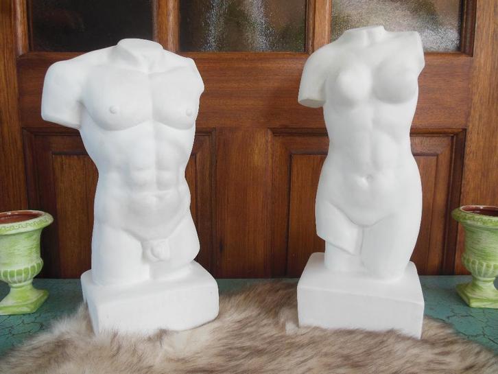 Torsos van man en vrouw, Huis en Inrichting, Woonaccessoires | Overige, Gebruikt, Ophalen of Verzenden