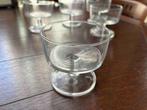 5 glazen ijscoupes, Huis en Inrichting, Keuken | Servies, Ophalen, Glas of Glazen, Effen, Glas