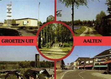 Groeten uit Aalten - 5 afb o.a. kerk watertoren - ongelopen beschikbaar voor biedingen