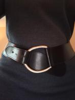 Zwart leren dames heupriem 95 cm, Kleding | Dames, Riemen en Ceinturen, Zwart, 90 tot 100 cm, Tailleriem, Ophalen of Verzenden