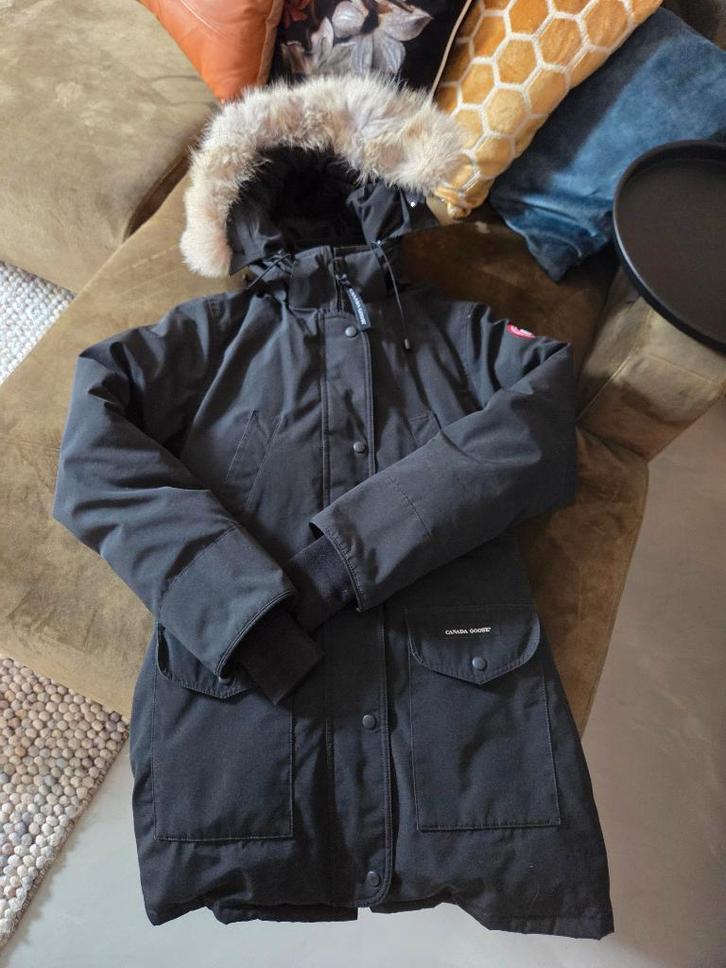 Canada Goose Trillium Parka, zwart, maat S, Kleding | Dames, Jassen | Winter, Zo goed als nieuw, Maat 36 (S), Zwart, Ophalen
