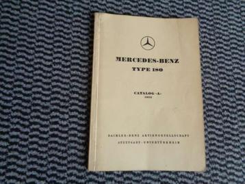 Mercedes Benz 180-B Ponton - Betriebsanleitung Catalog-A beschikbaar voor biedingen
