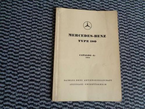 Mercedes Benz 180-B Ponton - Betriebsanleitung Catalog-A, Auto diversen, Handleidingen en Instructieboekjes, Verzenden