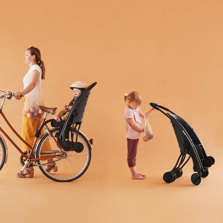 Pahoj fietszitje en buggy in een, Fietsen en Brommers, Fietsaccessoires | Fietsstoeltjes, Zo goed als nieuw, Achterzitje, 9 t/m 36 kg