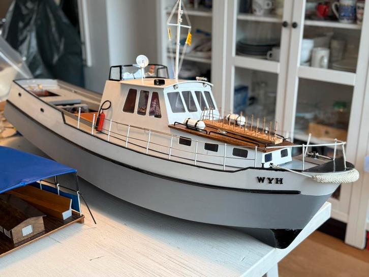 Prachtig RC-jachtmodel (uniek model), Hobby en Vrije tijd, Modelbouw | Boten en Schepen, Zo goed als nieuw, 1:32 tot 1:50, Ophalen
