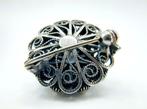 Zilveren Zeeuwse knop broche, klederdracht., Sieraden, Tassen en Uiterlijk, Antieke sieraden, Verzenden, Zilver, Broche