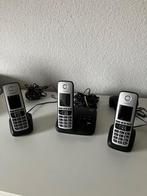 huistelefoon, Telecommunicatie, Vaste telefoons | Handsets en Draadloos, Gebruikt, Ophalen of Verzenden, Stralingsarm, 3 handsets