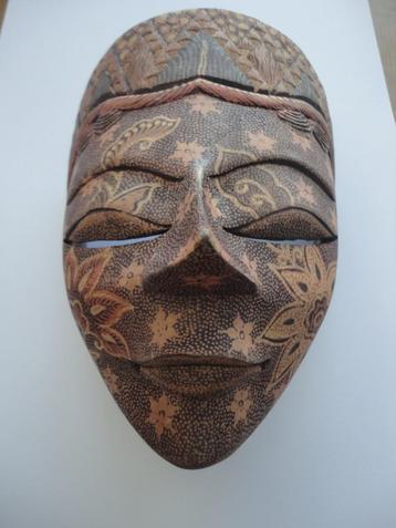 Origineel houten masker Bali Indonesie beschikbaar voor biedingen