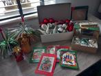 Vintage kerstversieringen: ballen, piek, decoratie, kaarten, Diversen, Ophalen