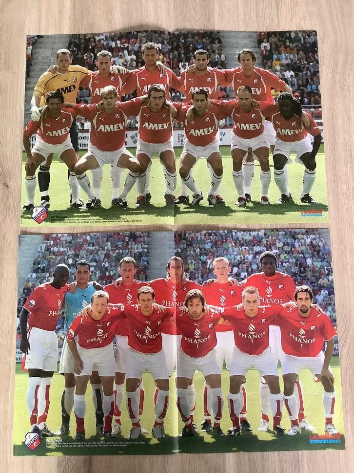 Posters FC Utrecht Jaren 2000, Verzamelen, Sportartikelen en Voetbal, Zo goed als nieuw, Poster, Plaatje of Sticker, F.C. Utrecht