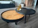 Salontafel set, Huis en Inrichting, Tafels | Salontafels, Ophalen, Rond, 50 tot 100 cm, Zo goed als nieuw