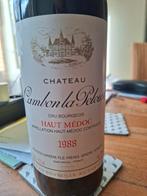 Rode Wijn - Chateau Cambon la Pelouse 1988 Haut Medoc, Verzamelen, Frankrijk, Ophalen of Verzenden, Rode wijn, Vol