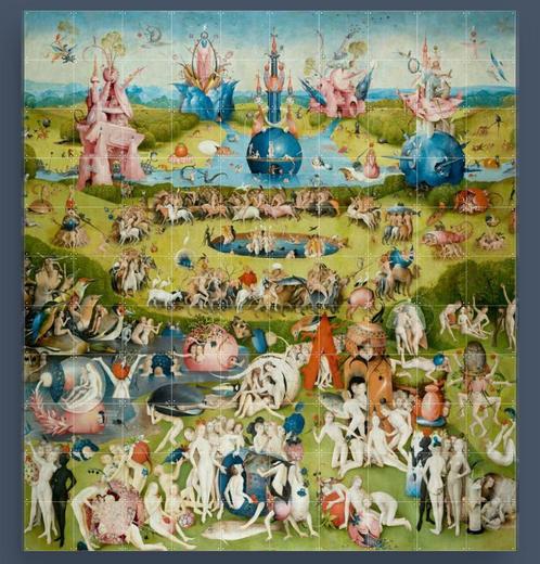 IXXI - Tuin Der Lusten Jheronimus Bosch 200x220CM, Verzamelen, Posters, Nieuw, Rechthoekig Staand, Ophalen of Verzenden