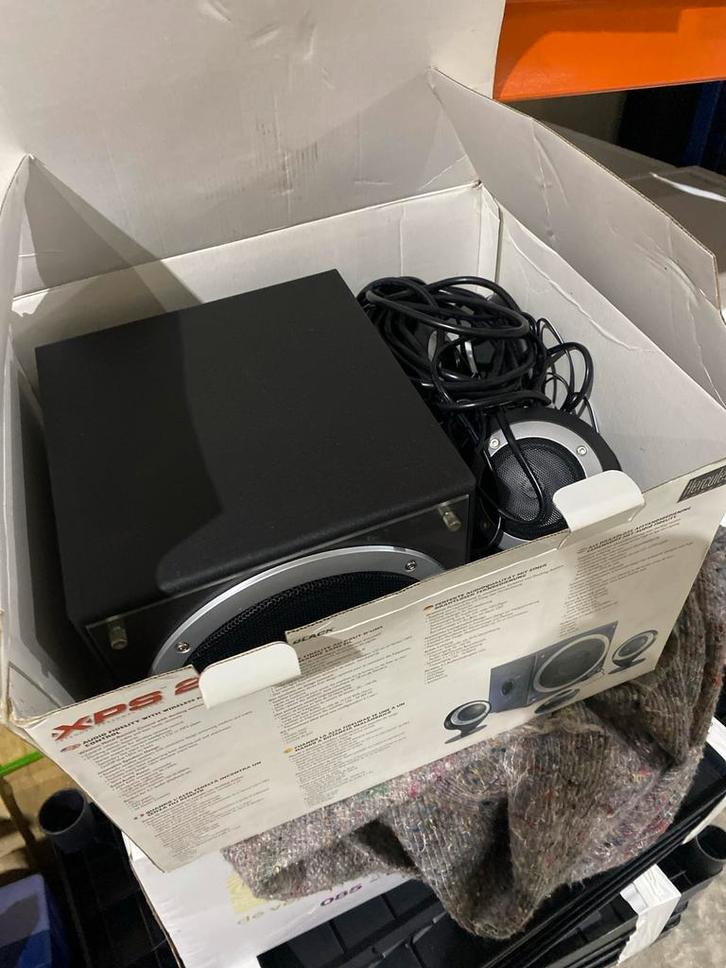 Hercules XPS 2.101 Black Speakers, Computers en Software, Pc speakers, Gebruikt, Ophalen