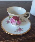 Lieflijk Theekopje met Schotel - Romantisch Bloemenmotief, Antiek en Kunst, Ophalen