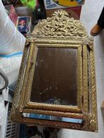 Oude Gouden Spiegel met Borstels, Antiek en Kunst, Ophalen, Rechthoekig, Minder dan 50 cm, Minder dan 100 cm