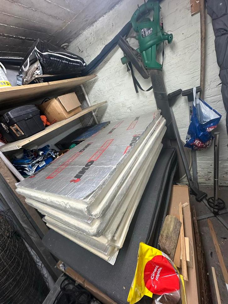 7 Pirplaten - Isolatie voor diverse toepassingen, Doe-het-zelf en Verbouw, Isolatie en Afdichting, Gebruikt, Vloerisolatie, Hardschuim (Pir)