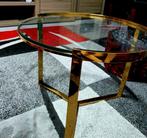 Rond tafel van gouden, 50 tot 100 cm, 50 tot 75 cm, Rond, Zo goed als nieuw
