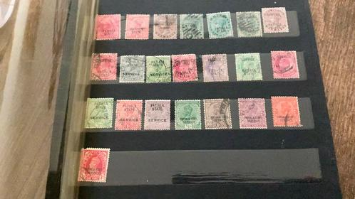 #115 Kleine verzameling India staat Patiala, Postzegels en Munten, Postzegels | Volle albums en Verzamelingen, Buitenland, Ophalen of Verzenden