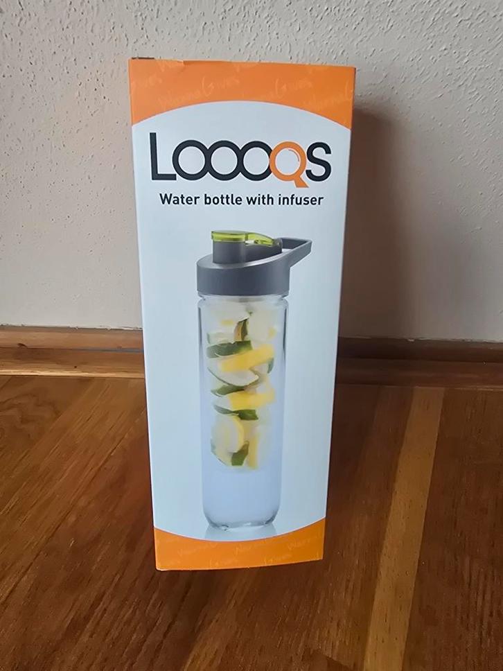 Loooqs Waterfles met Infuser - Nieuw in doos!, Huis en Inrichting, Keuken | Keukenbenodigdheden, Nieuw, Ophalen of Verzenden