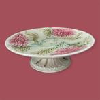 Antiek Frie Onnaing France taart Plateau met Bloemen, Antiek en Kunst, Antiek | Schalen, Ophalen of Verzenden