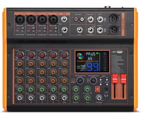 Nieuwe First Class 6 Kanaals PA Mengpaneel met 99 DSP Effect, Audio, Tv en Foto, Karaoke-apparatuur, Nieuw, Mixer, Ophalen of Verzenden