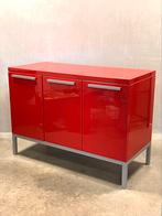 Sistemi dressoir Giulio Cappellini design kast cabinet rood, Met deur(en), 100 tot 150 cm, Gebruikt, Metaal