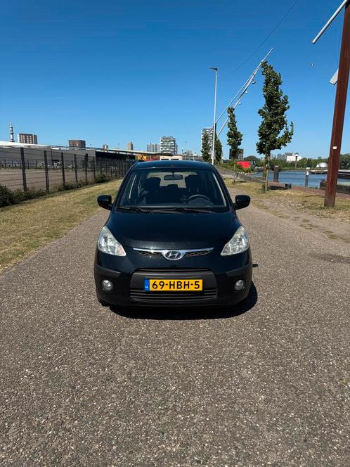 Hyundai i10 1.25 I 5DR 2008 Zwart, Auto's, Hyundai, Particulier, i10, ABS, Airbags, Airconditioning, Alarm, Elektrische buitenspiegels