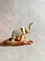 Vintage natuurstenen onyx olifanten beeldje, Ophalen of Verzenden, Zo goed als nieuw, Dier