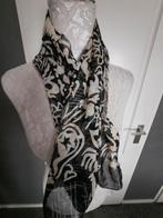 sjaals Zwart Beige, Ophalen of Verzenden, Nieuw, Maat 46/48 (XL) of groter, Sjaal