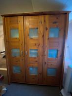 Vuren houten kast met glas - zelf af te breken, Ophalen, Gebruikt, 100 tot 150 cm, Modern